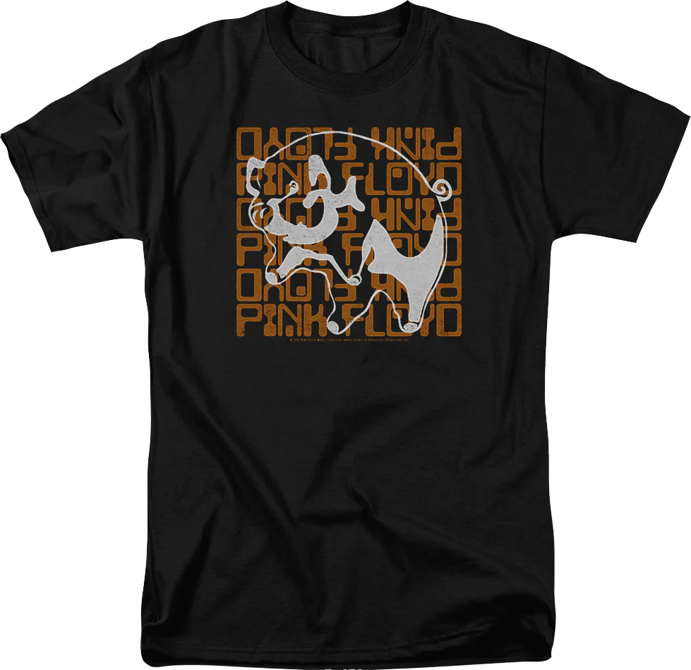 Pig Outline Pink Floyd T-Shirt