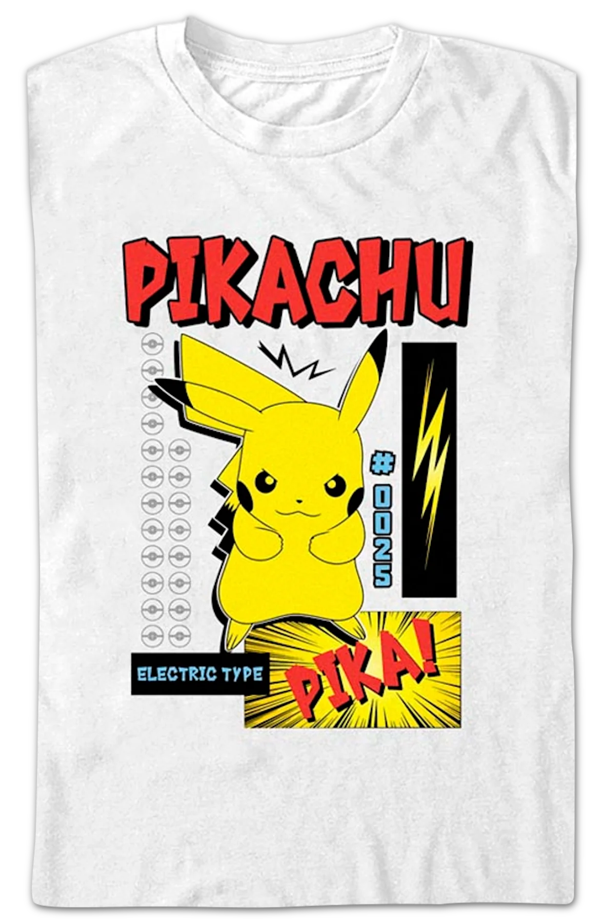 Pikachu Electric Type Pokemon T-Shirt - Image 2