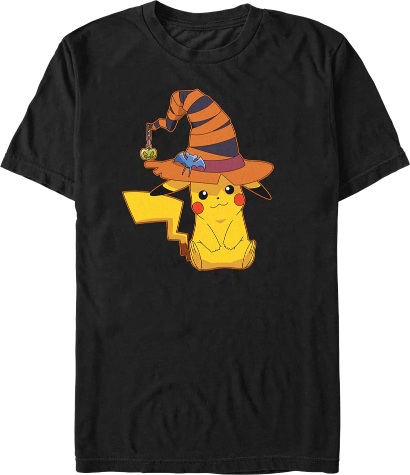Pikachu Halloween Witch Pokemon T-Shirt