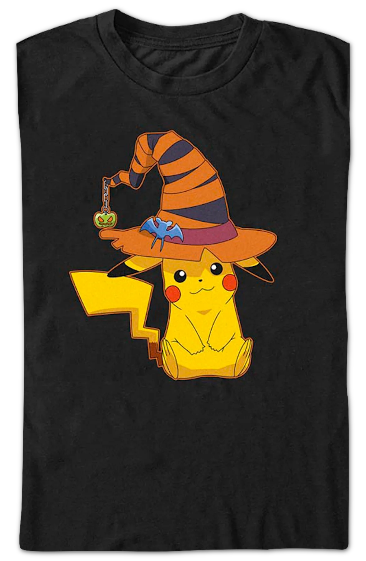 Pikachu Halloween Witch Pokemon T-Shirt - Image 2