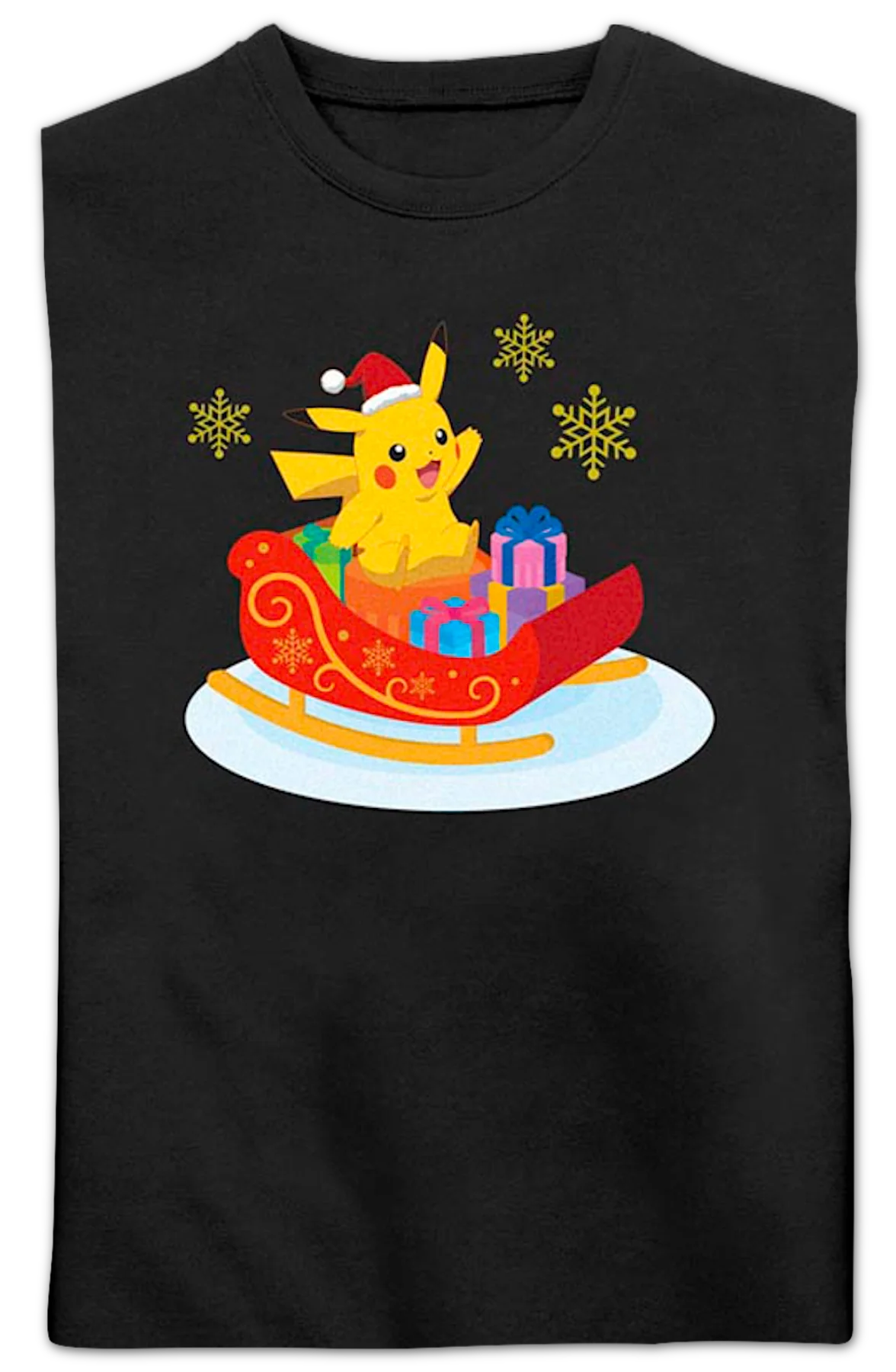Pikachu Sleigh Ride Pokemon Sweatshirt - Image 2