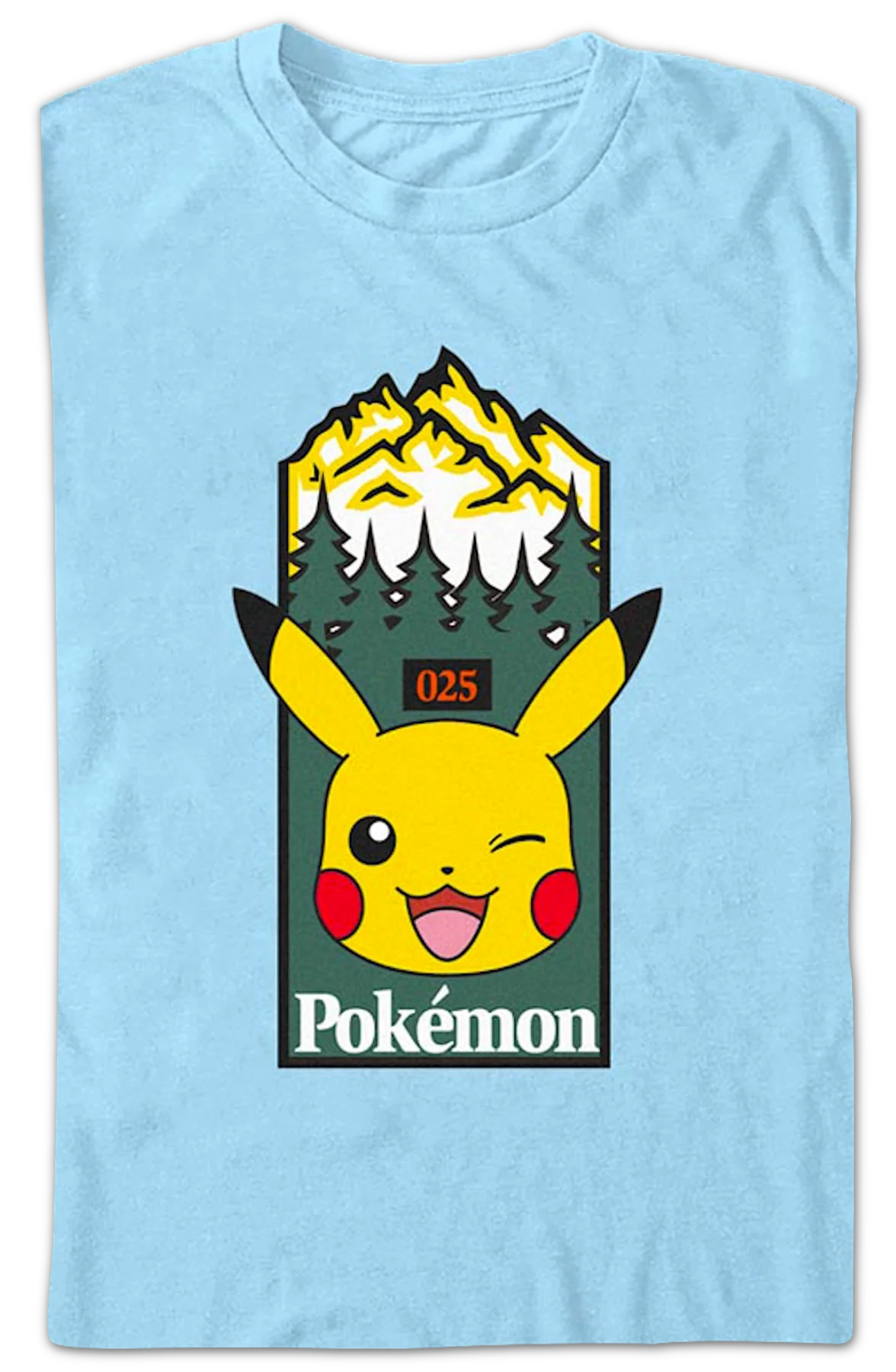 Pikachu Wink Pokemon T-Shirt - Image 2