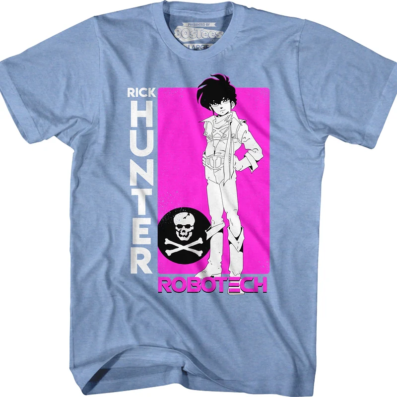 Pink Background Rick Hunter Robotech T-Shirt