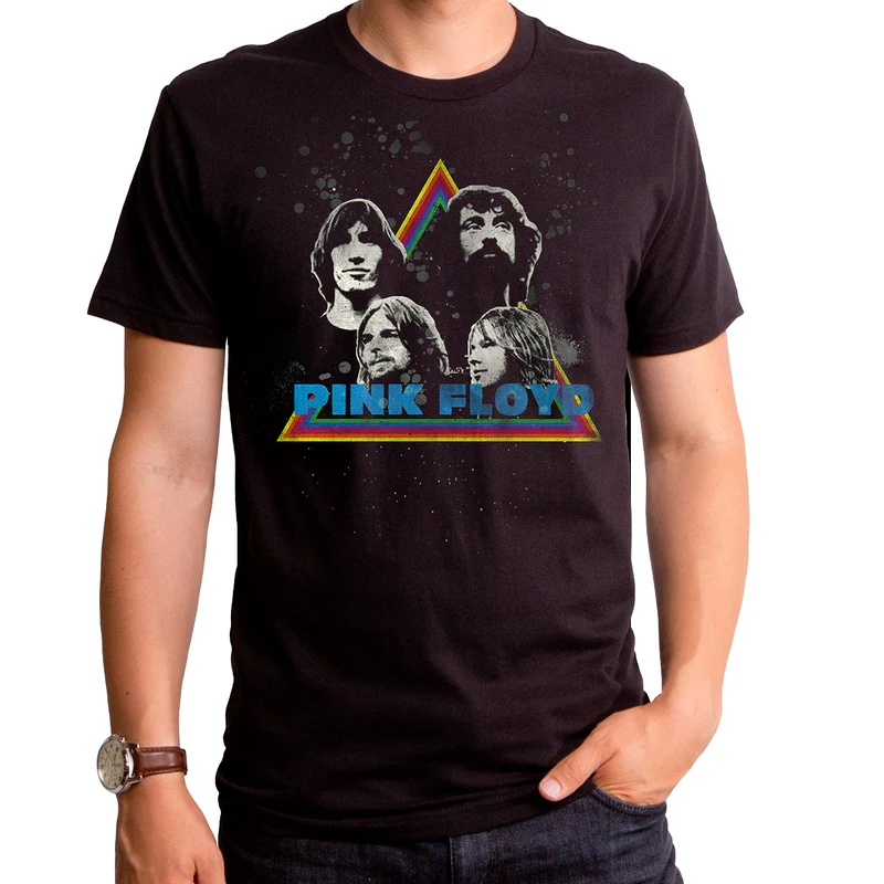Pink Floyd Group Splatter T-Shirt