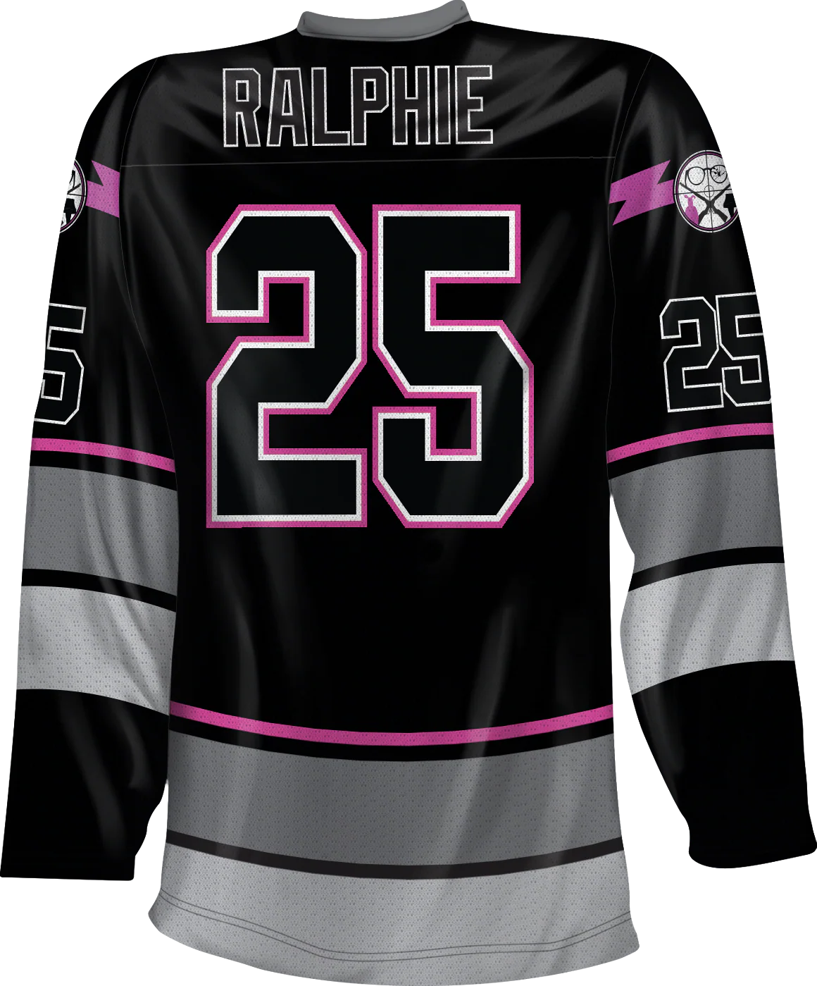 Pink Nightmares Christmas Story Hockey Jersey - Image 2