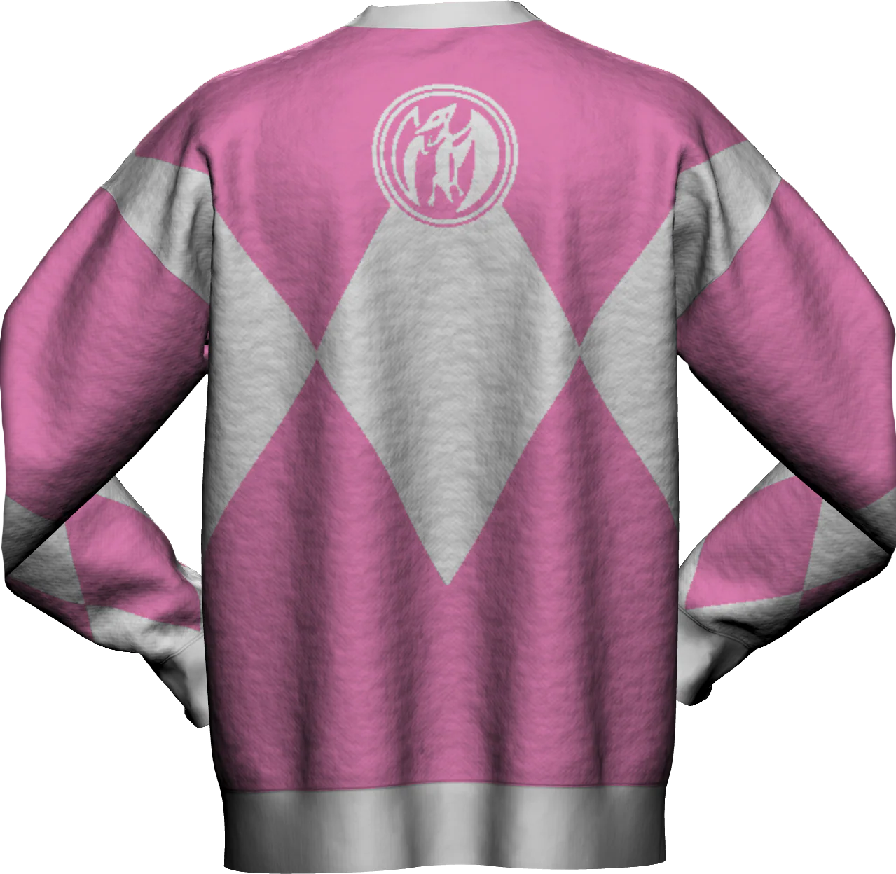 Pink Ranger Mighty Morphin Power Rangers Knitted Sweater - Image 3
