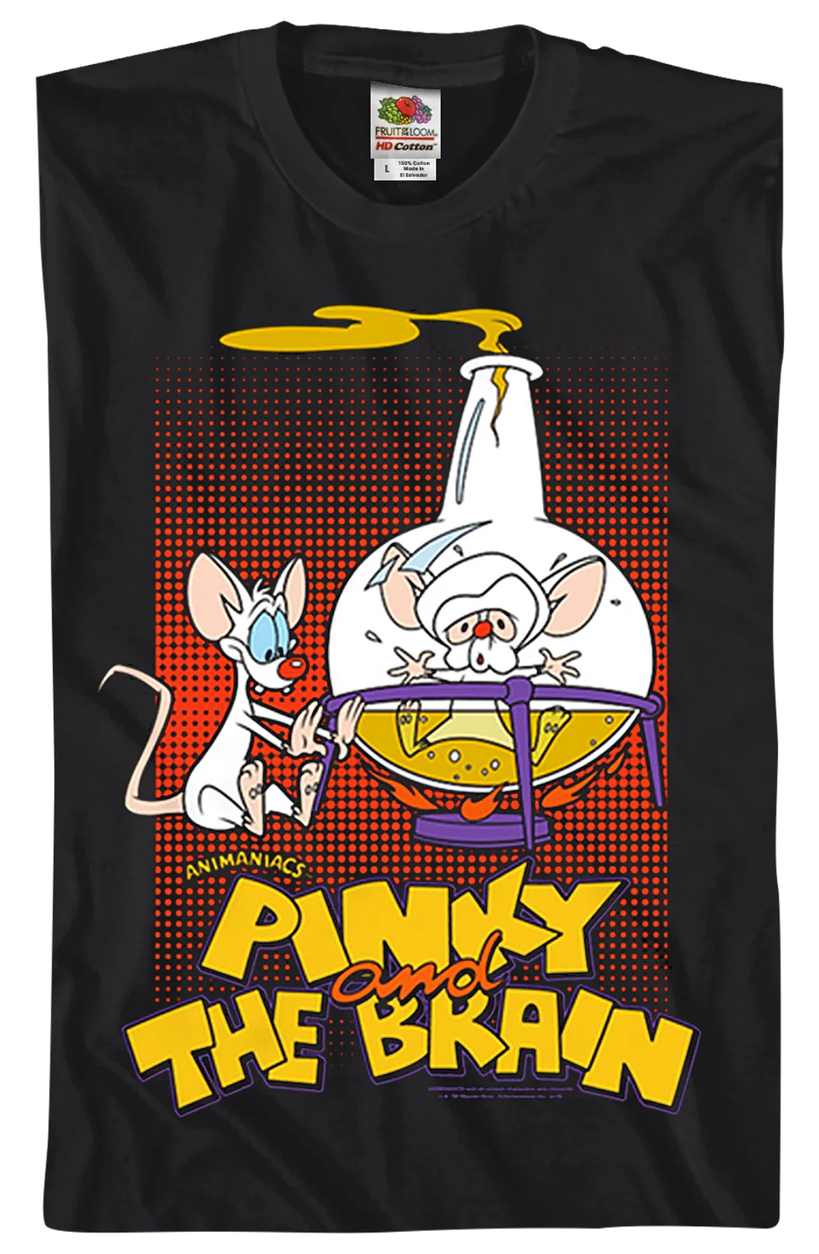Pinky And The Brain Lab Flask Animaniacs T-Shirt - Image 2