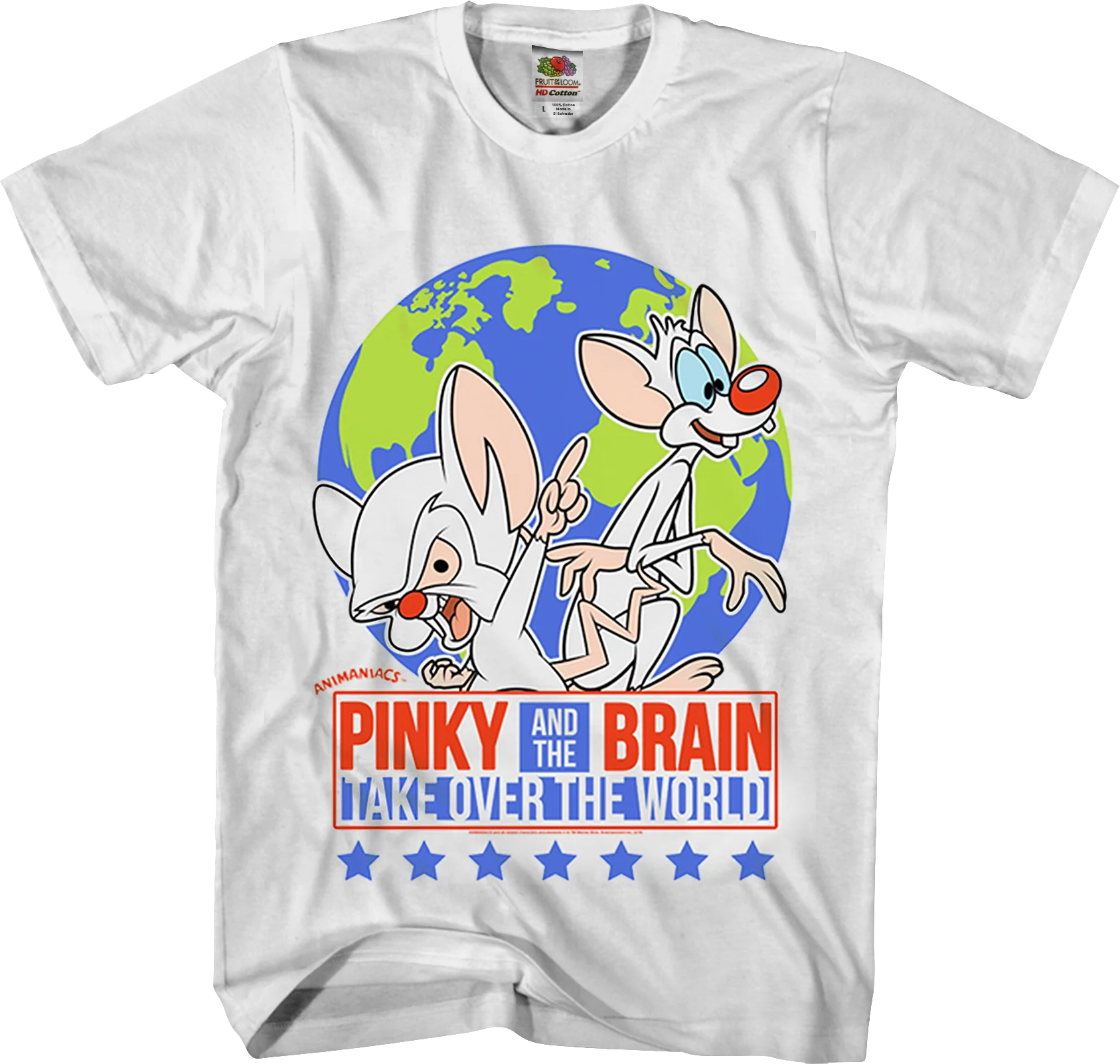 Pinky And The Brain Take Over The World Animaniacs T-Shirt