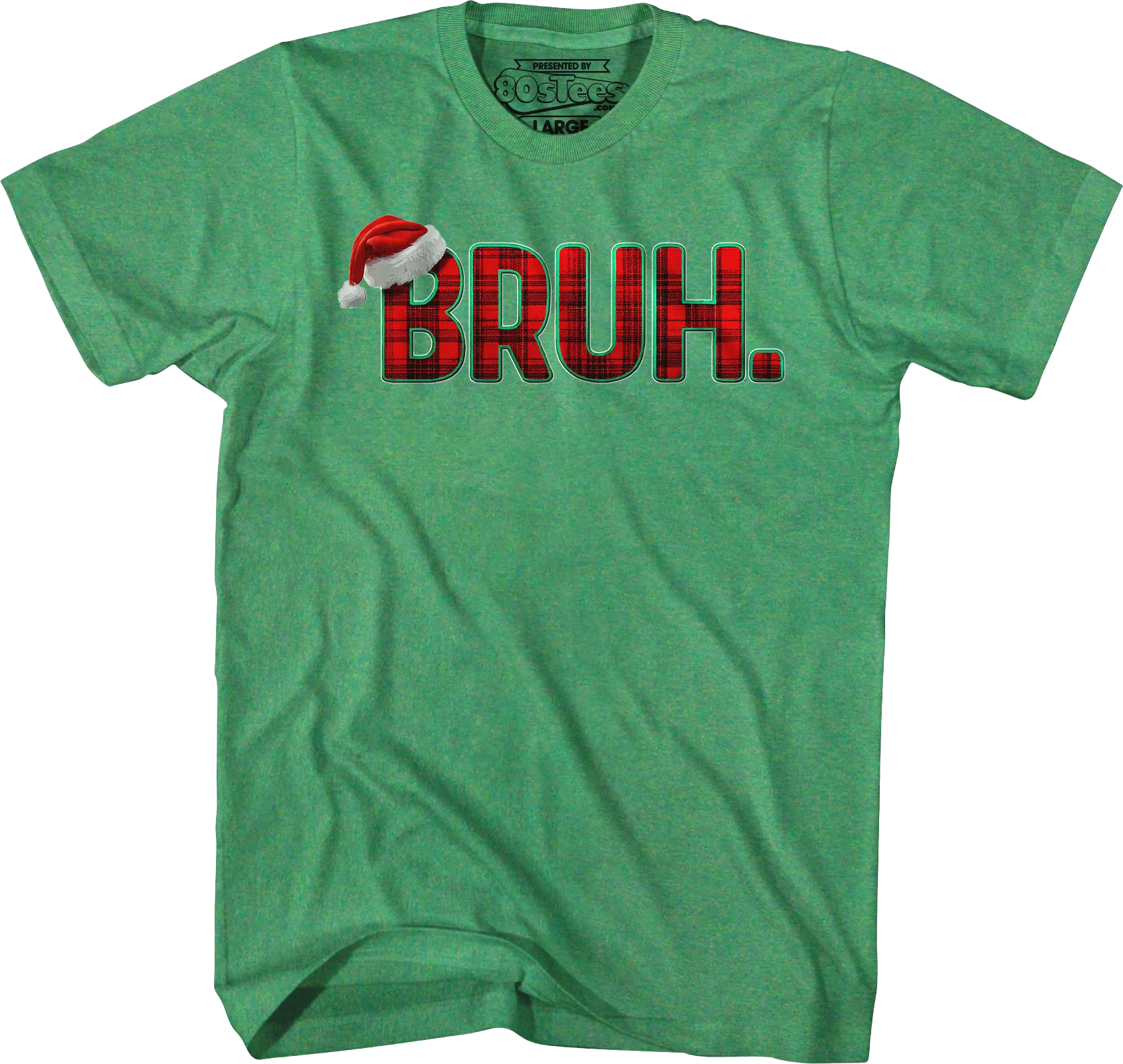 Plaid Bruh Christmas T-Shirt - Image 4