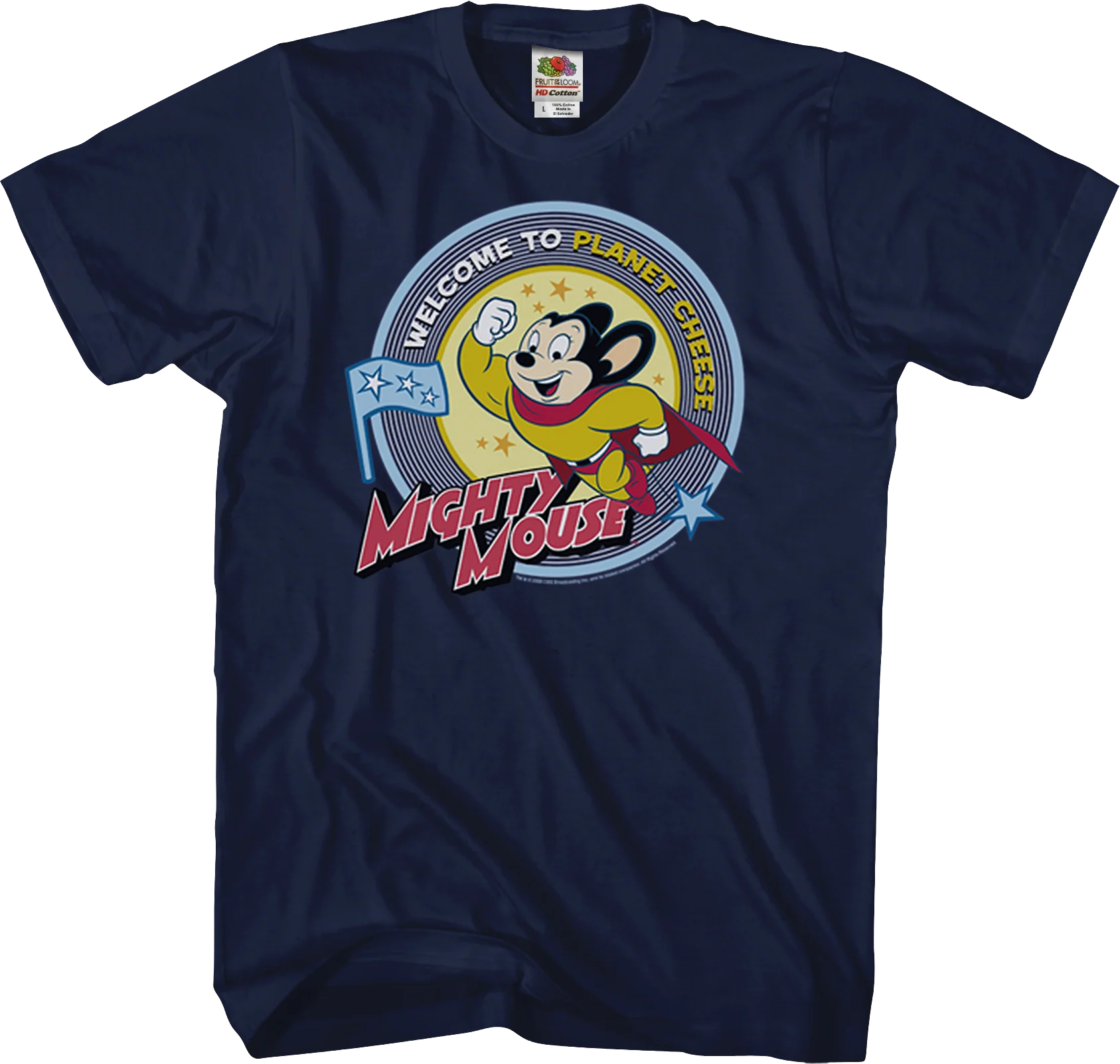 Planet Cheese Mighty Mouse T-Shirt