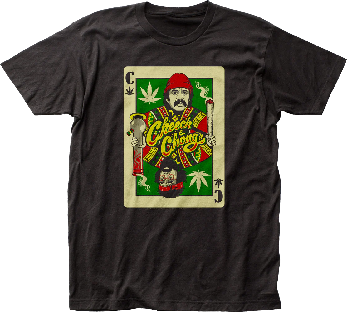 Playing Card Cheech and Chong T-Shirt