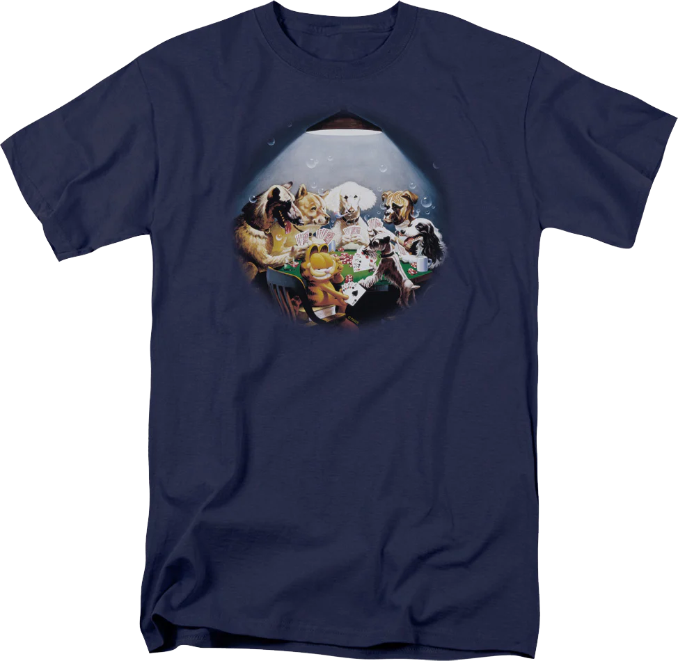 Playing Poker Garfield T-Shirt