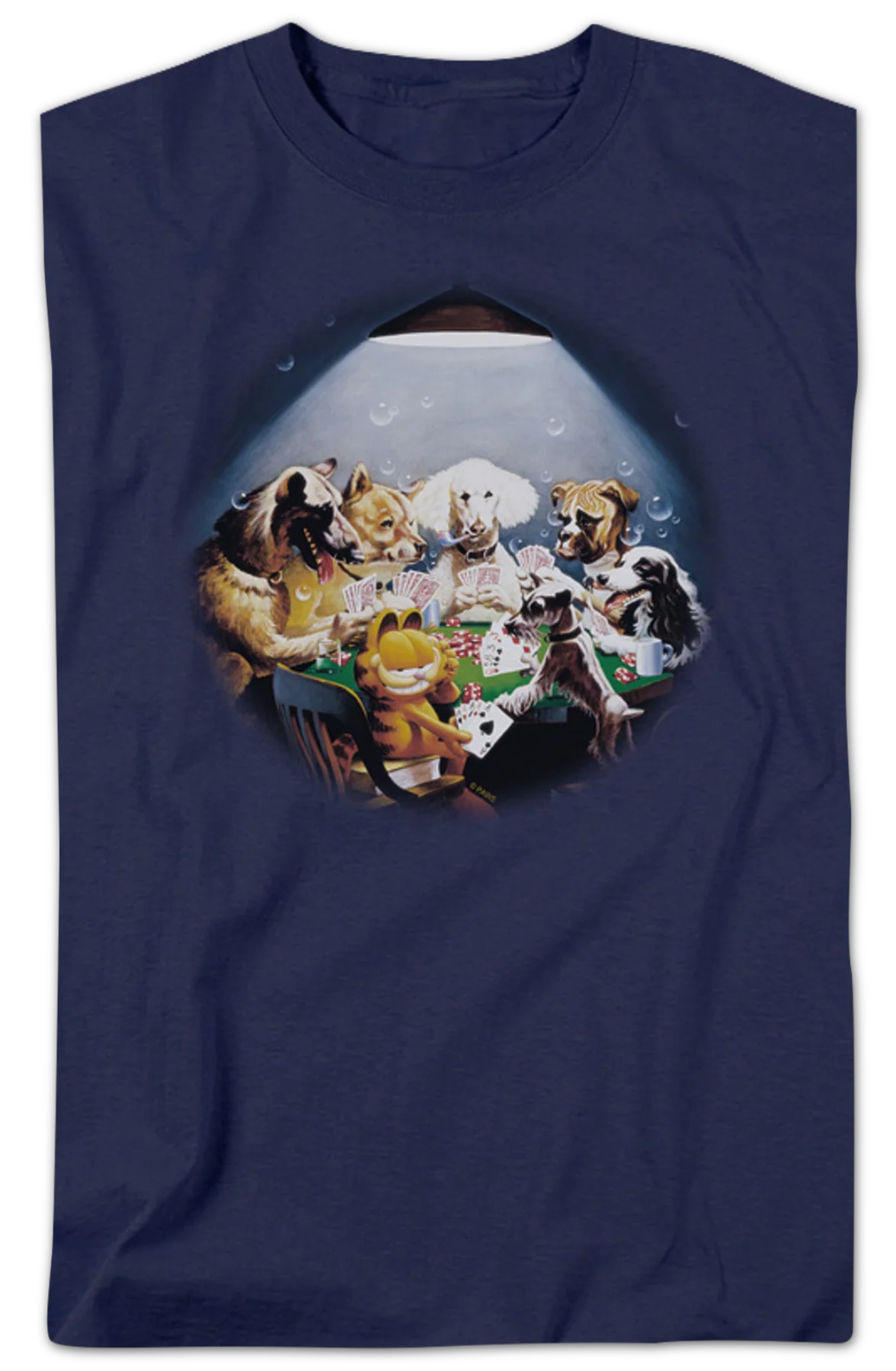 Playing Poker Garfield T-Shirt - Image 2