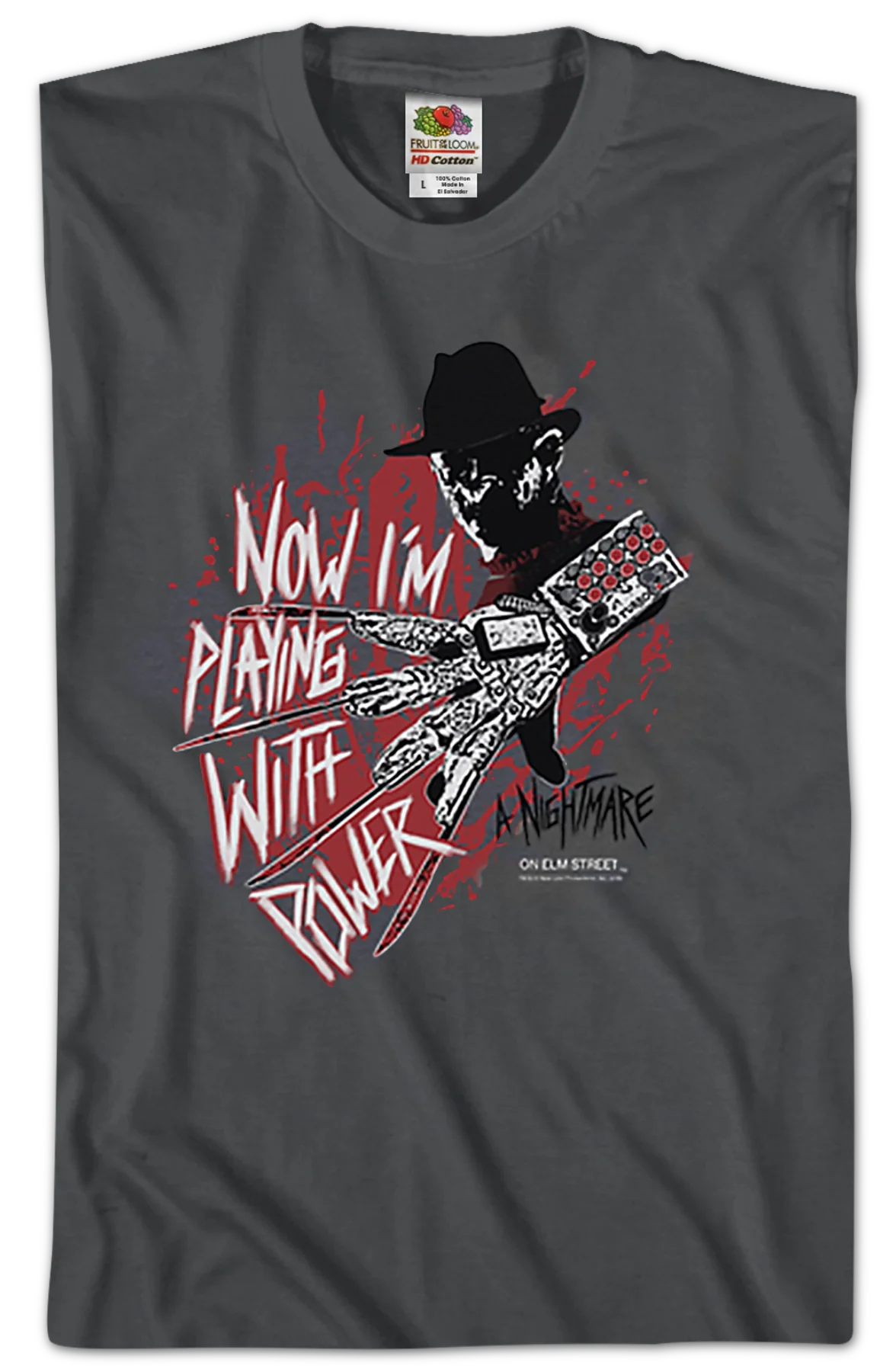 Playing With Power Nightmare On Elm Street T-Shirt - Image 2
