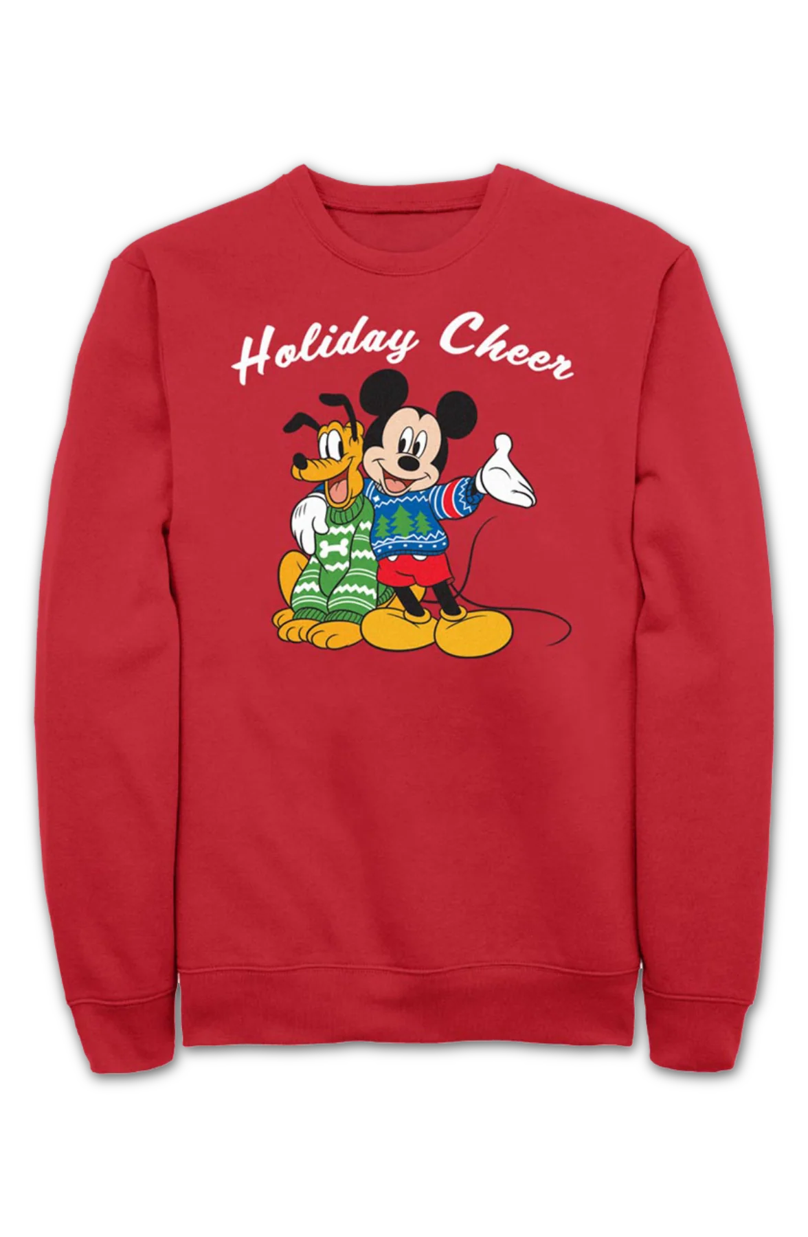 Pluto & Mickey Mouse Holiday Cheer Disney Sweatshirt - Image 2