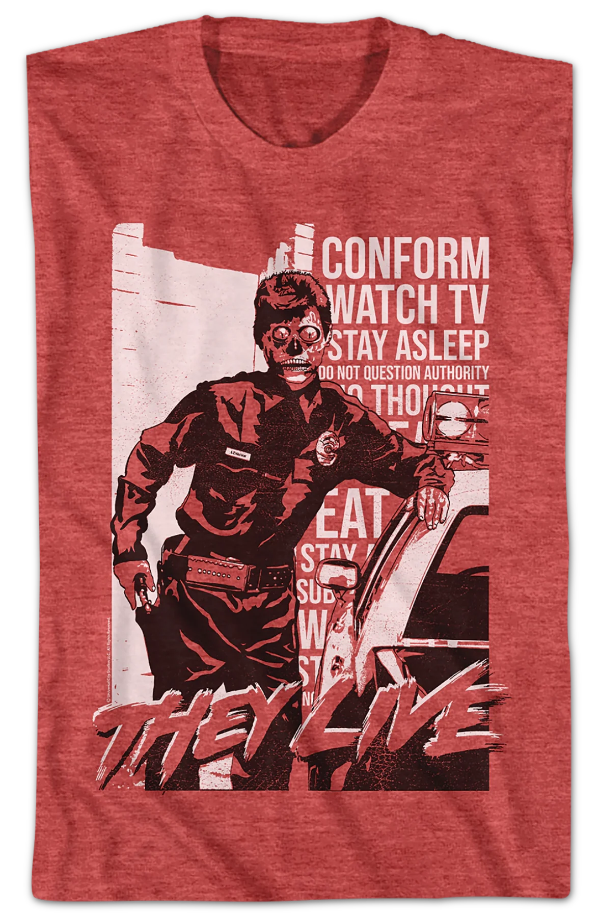 Police Propaganda They Live T-Shirt - Image 2