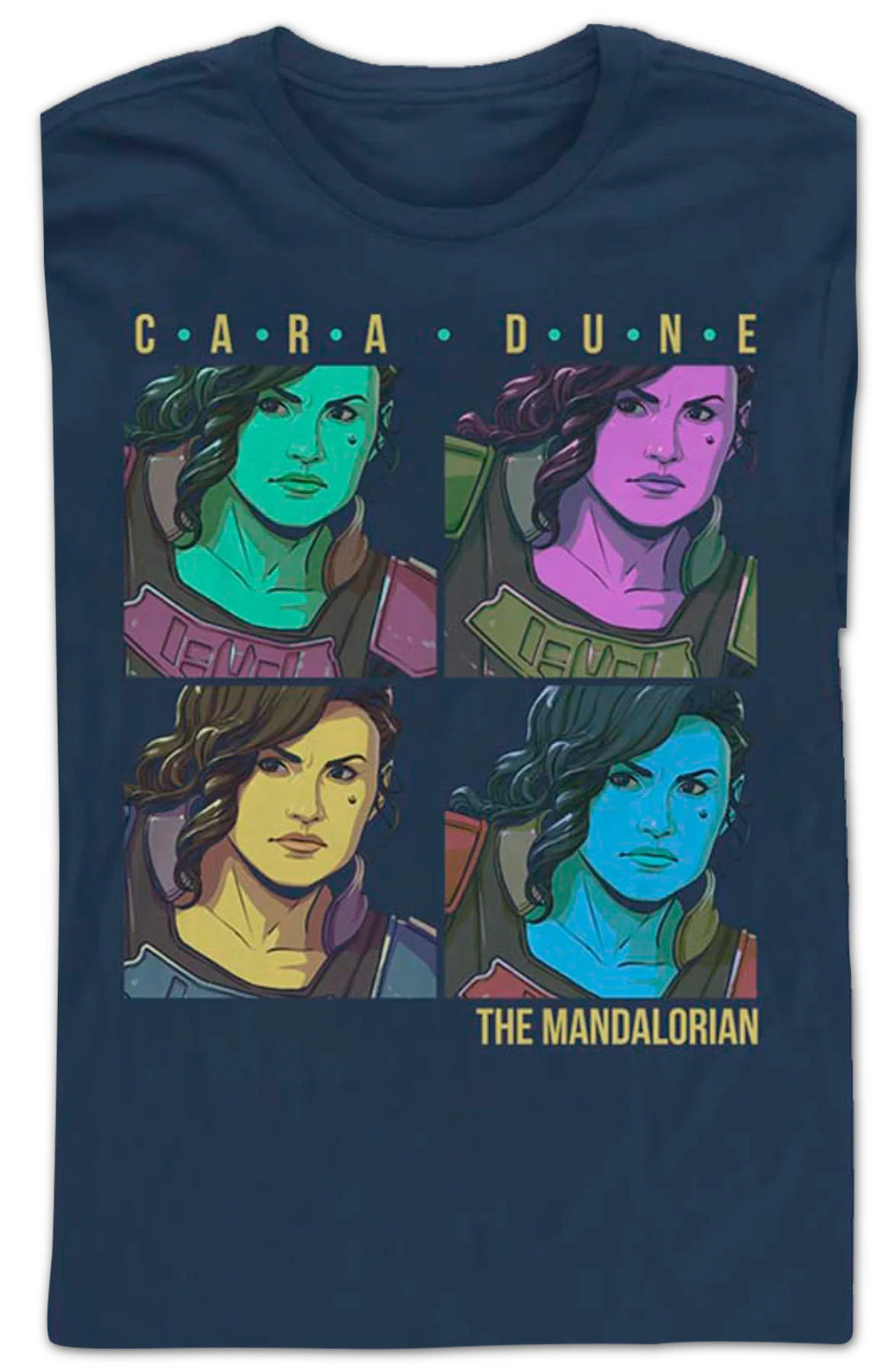 Pop Art Cara Dune Mandalorian Star Wars Long Sleeve Shirt - Image 2