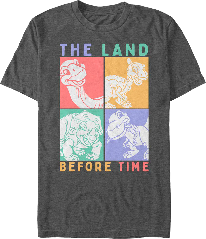 Pop Art Dinosaurs Land Before Time T-Shirt