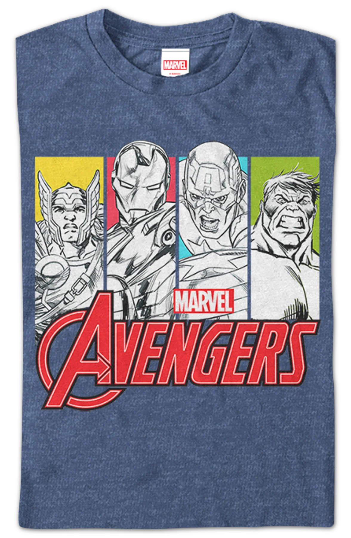 Pop Art Marvel Avengers T-Shirt - Image 2
