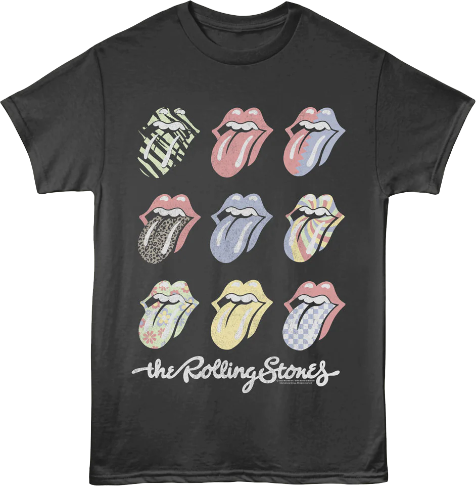 Pop Art Tongues Rolling Stones T-Shirt