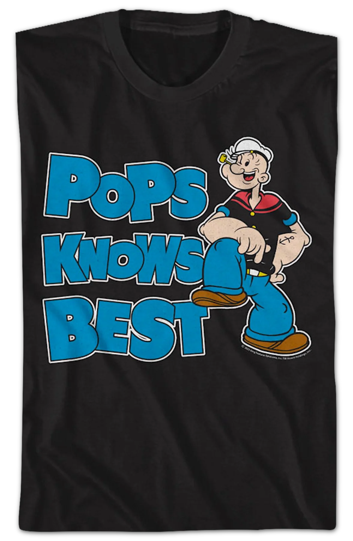 Pops Knows Best Popeye T-Shirt - Image 2