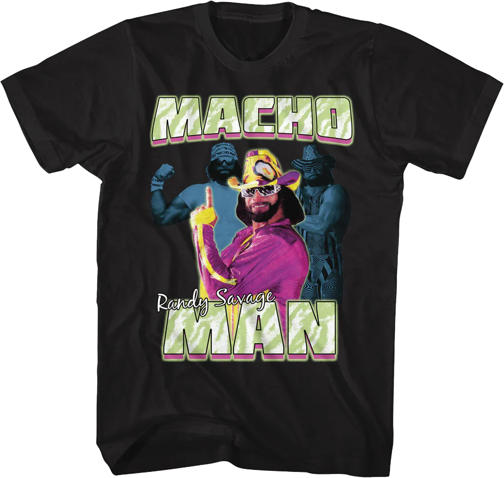 Posing Collage Macho Man Randy Savage T-Shirt