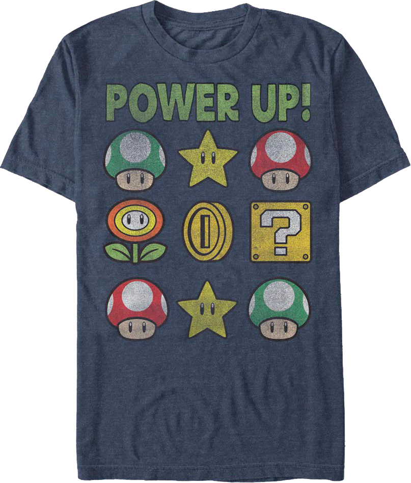Power Up Super Mario Bros. T-Shirt