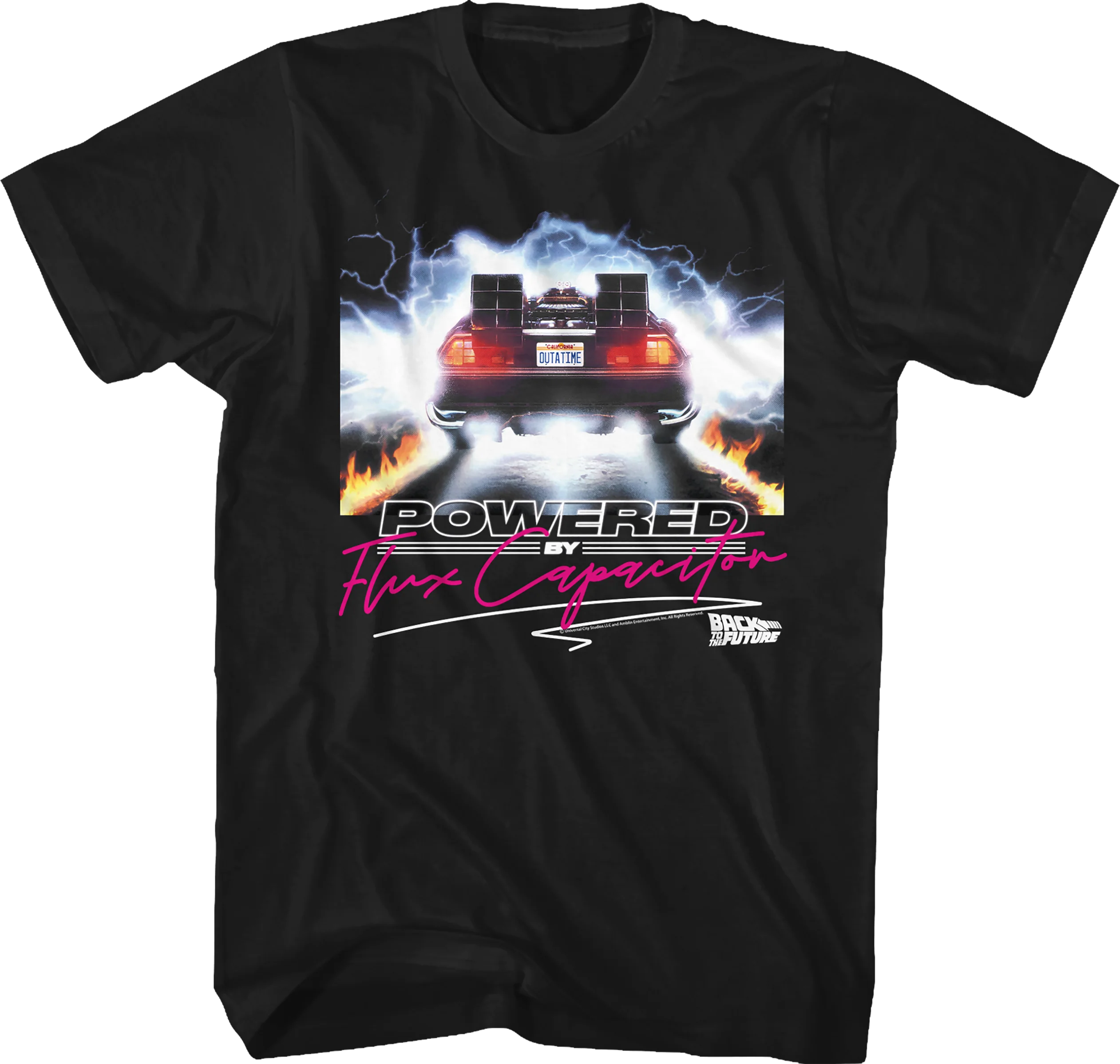 Powered By Flux Capacitor Back To The Future T-Shirt