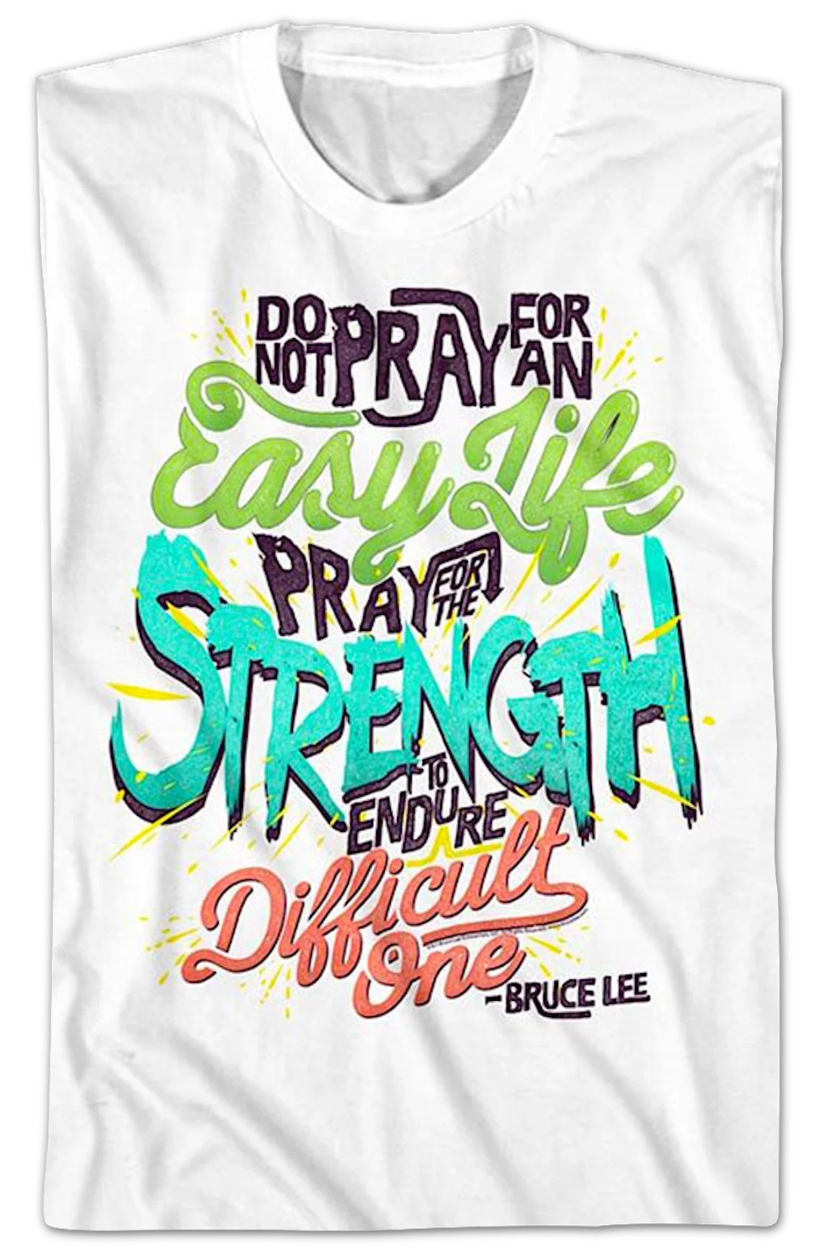 Pray For Strength Bruce Lee T-Shirt - Image 2
