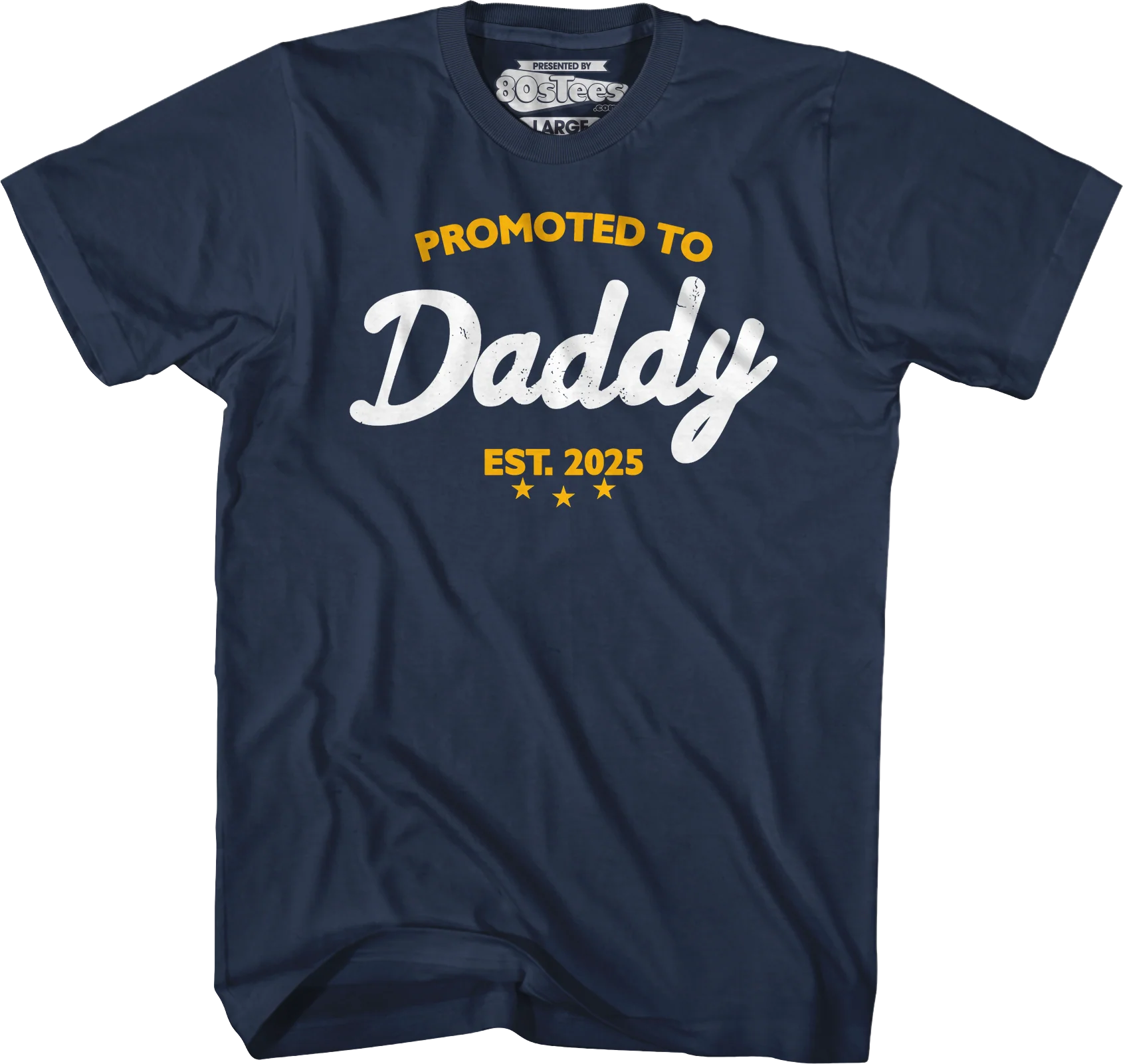 Promoted To Daddy 2025 T-Shirt - Image 8