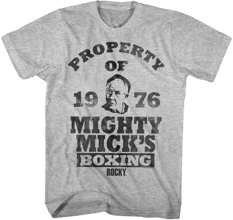 Property of Mighty Mick's Rocky T-Shirt