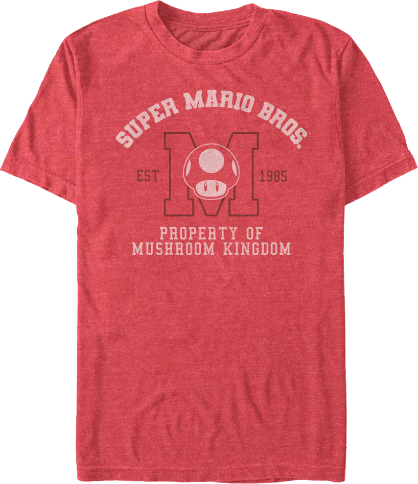 Property Of Mushroom Kingdom Super Mario Bros. T-Shirt