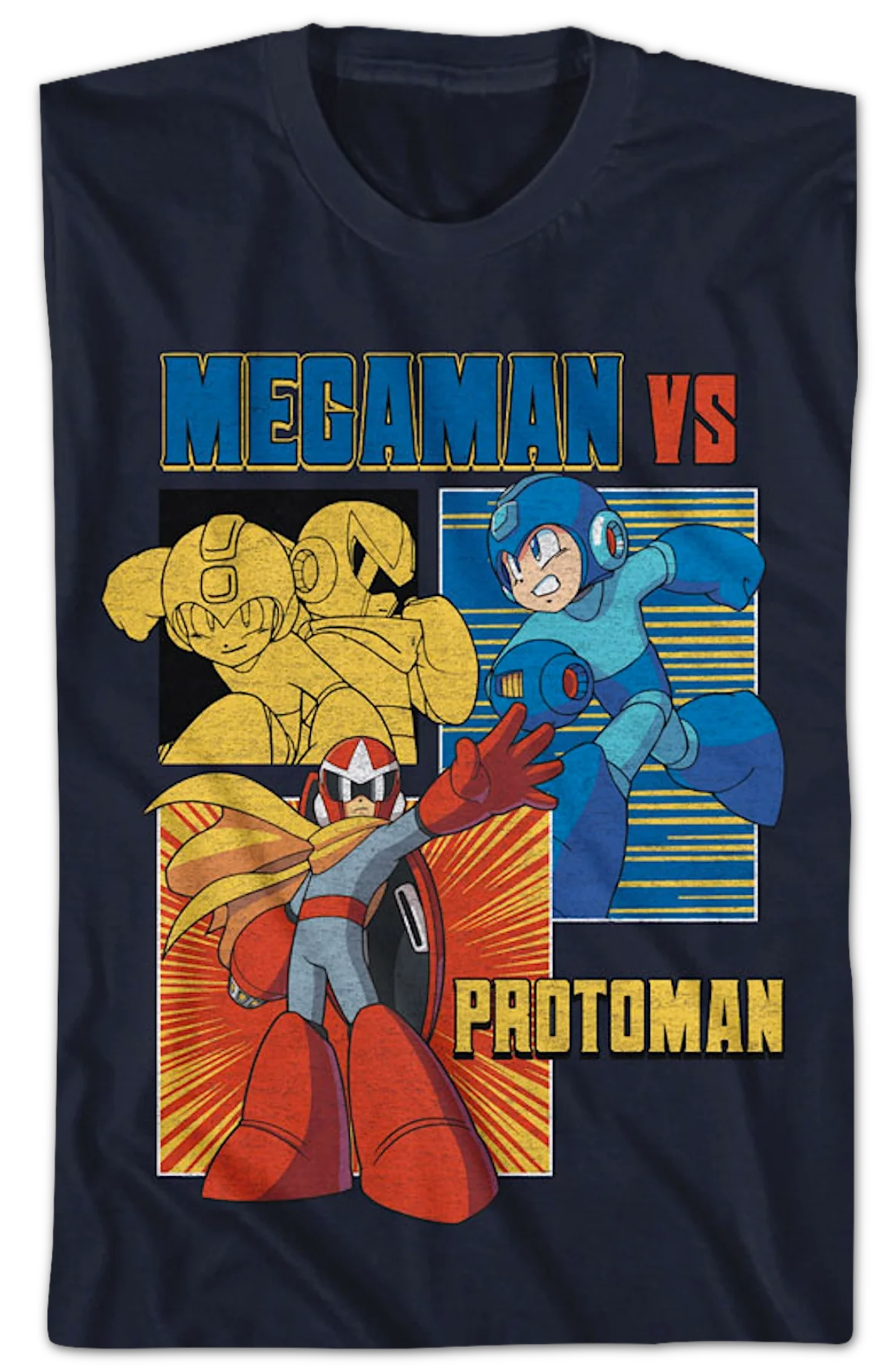 Proto Man vs. Mega Man T-Shirt - Image 2