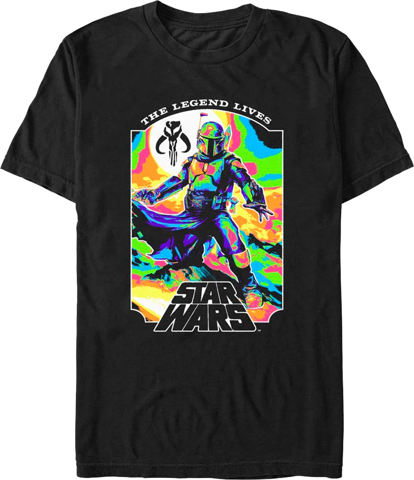 Psychedelic Legend Boba Fett Star Wars T-Shirt