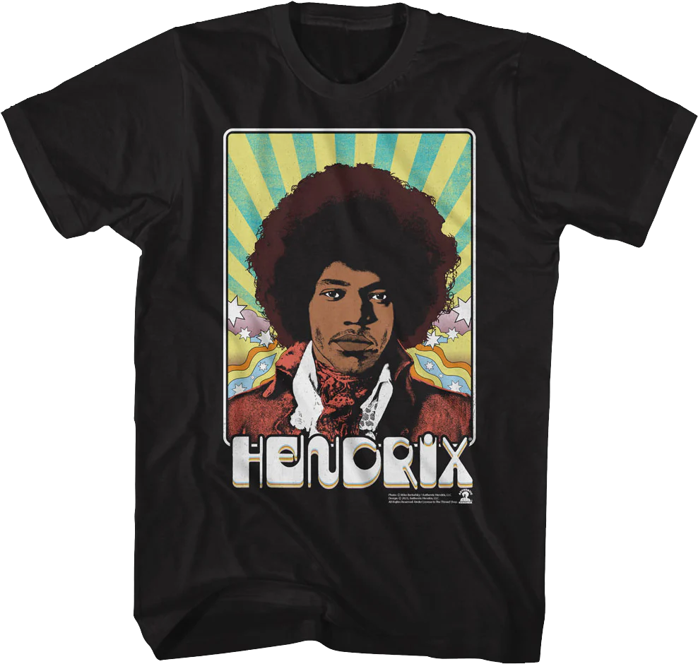 Psychedelic Poster Jimi Hendrix T-Shirt