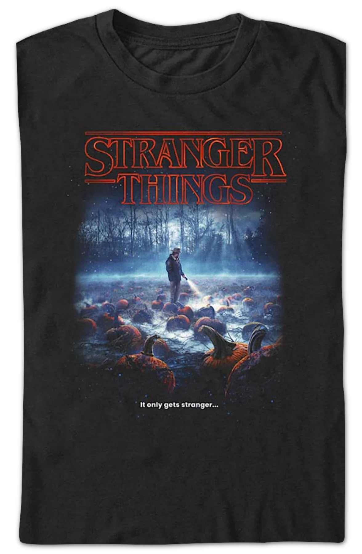 Pumpkin Patch Stranger Things T-Shirt - Image 2