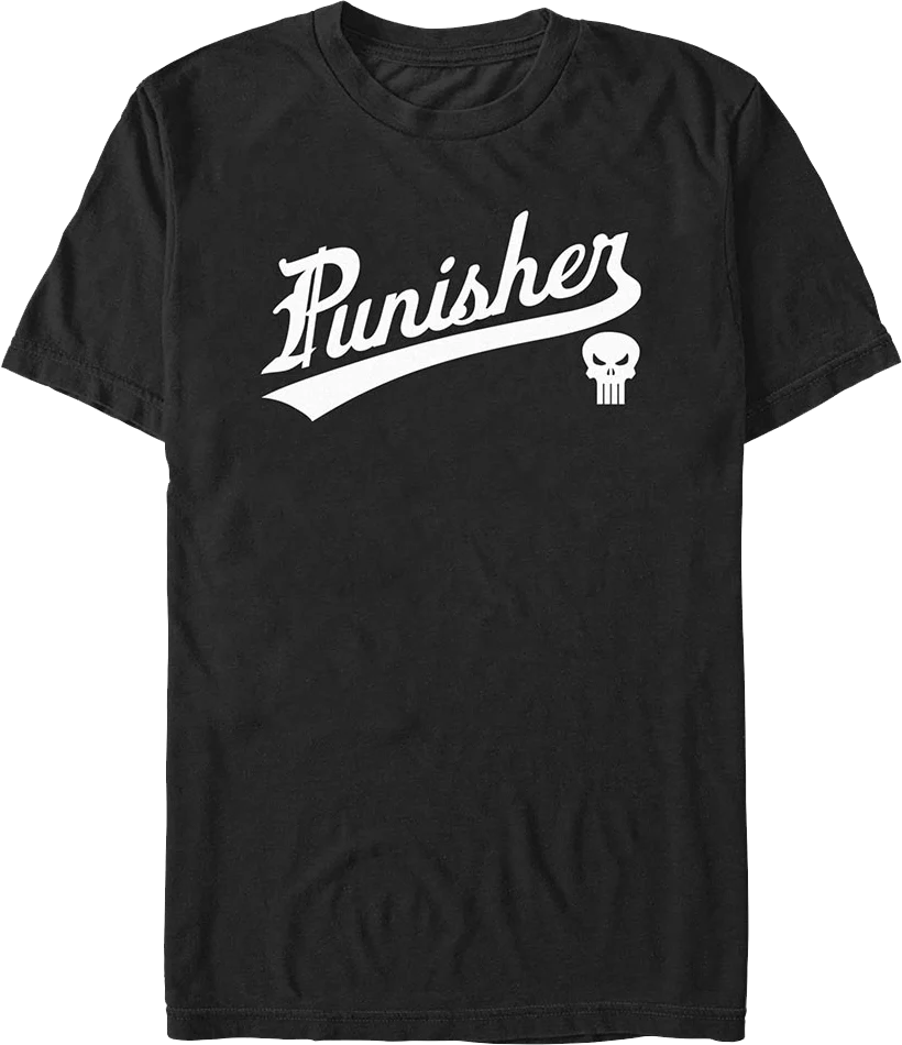 Punisher Sports Logo Marvel Comics T-Shirt