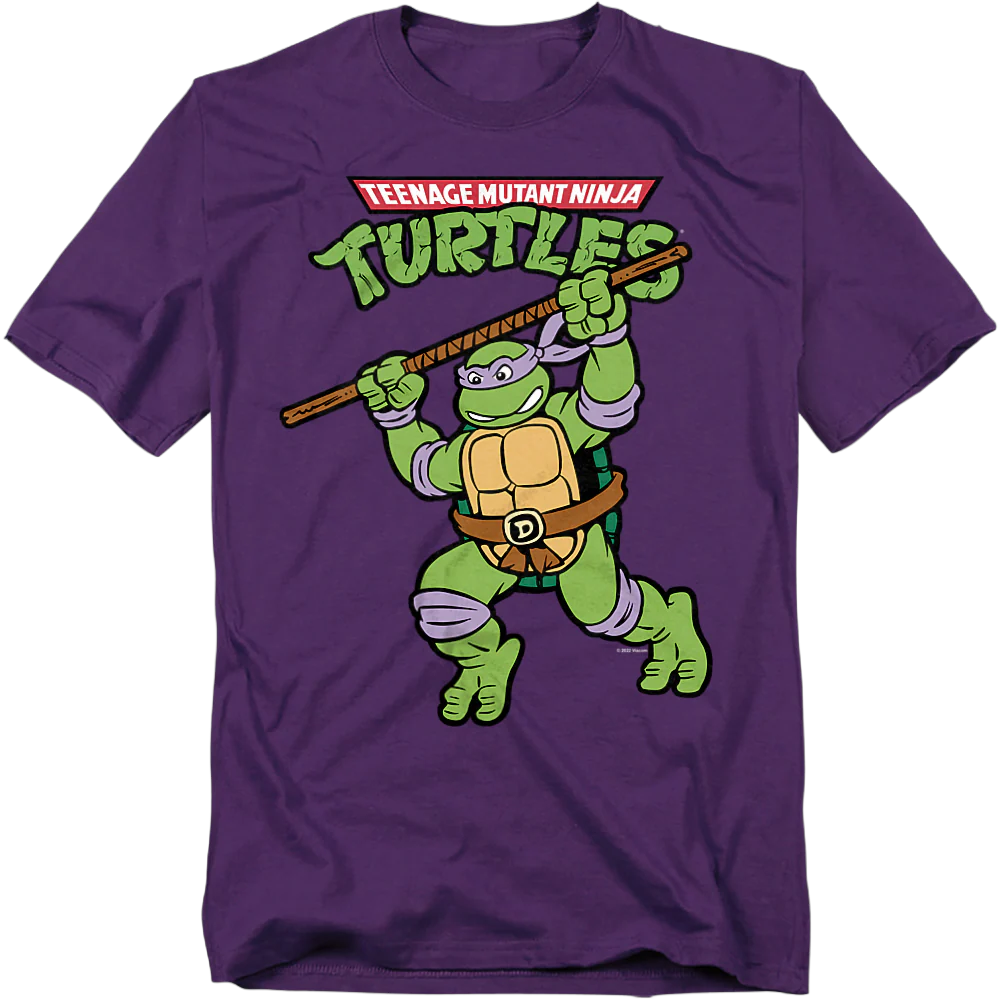 Purple Donatello Teenage Mutant Ninja Turtles T-Shirt - Image 2