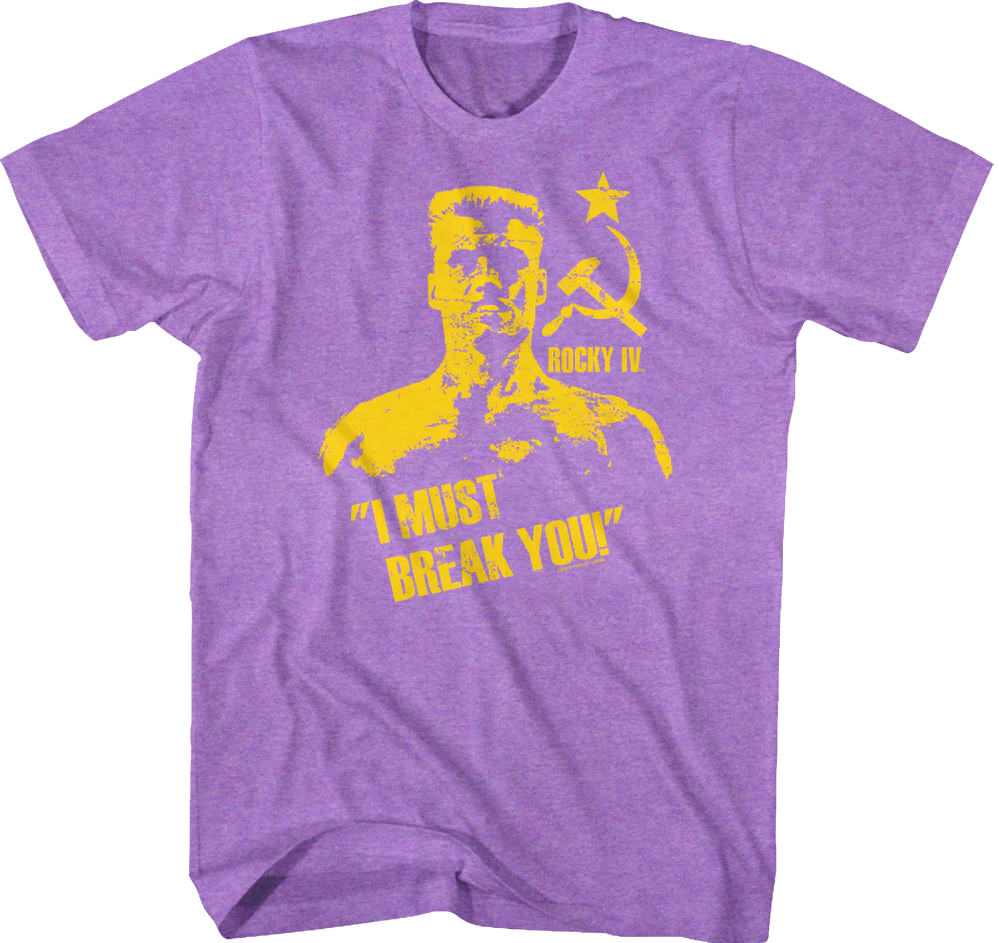 Purple Heather Ivan Drago Rocky T-Shirt
