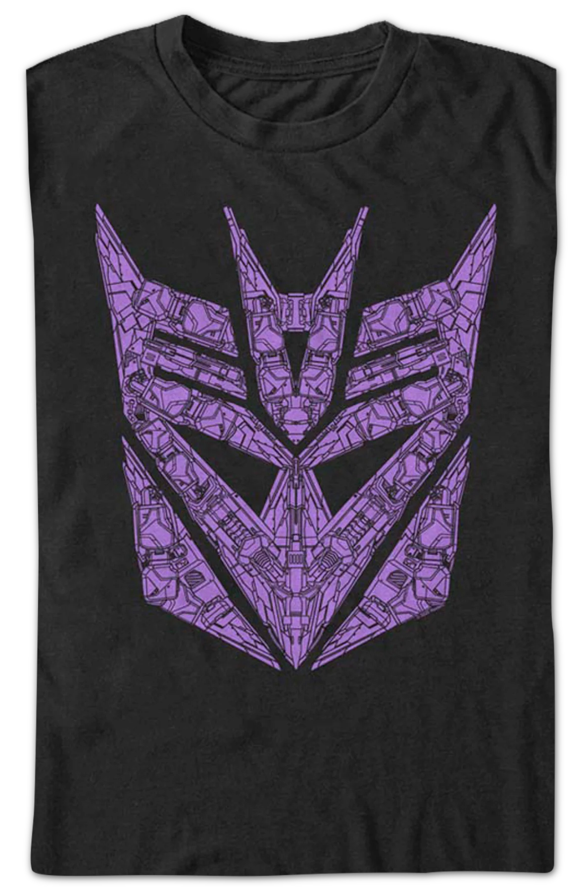 Purple Mechanical Decepticons Logo Transformers T-Shirt - Image 2