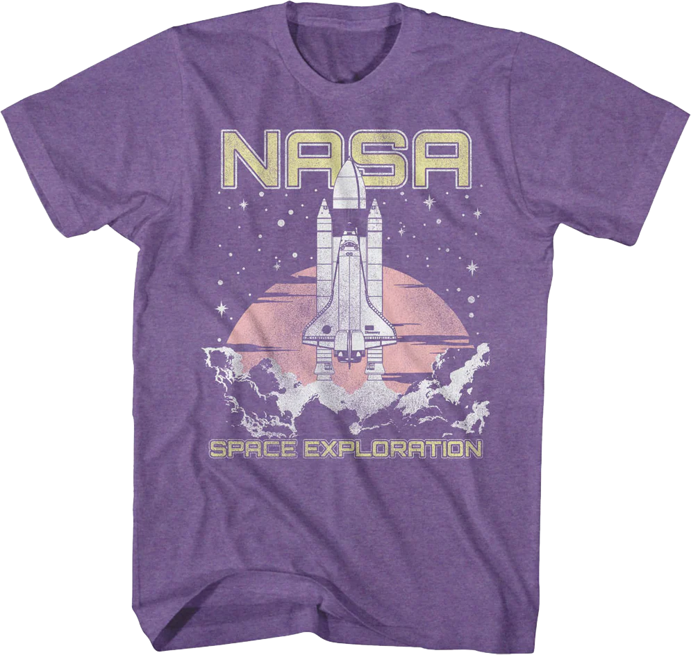 Purple Space Exploration NASA T-Shirt