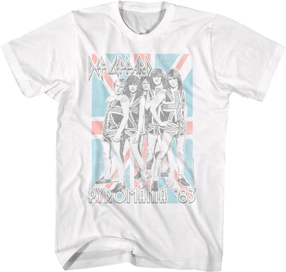 Pyromania '83 Flag Def Leppard T-Shirt