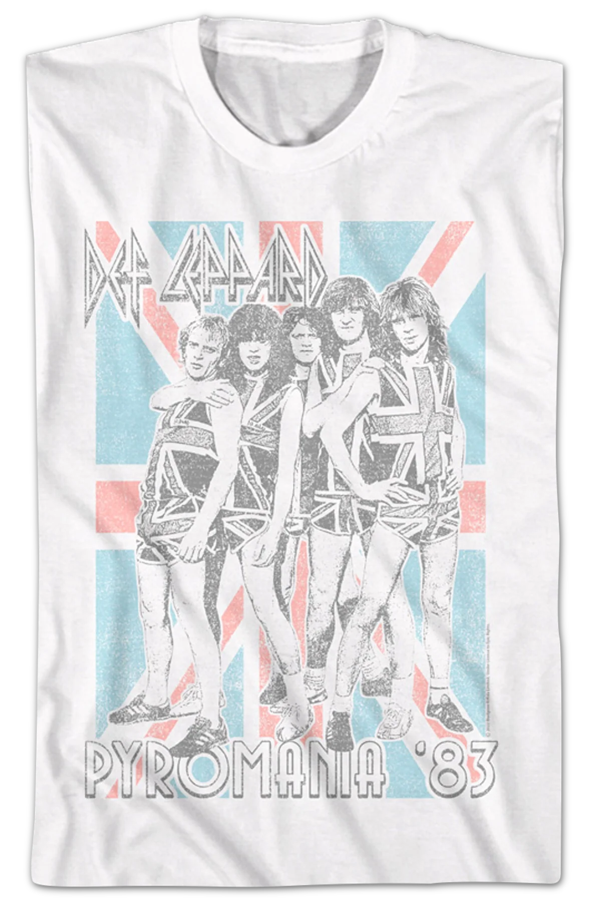 Pyromania '83 Flag Def Leppard T-Shirt - Image 2