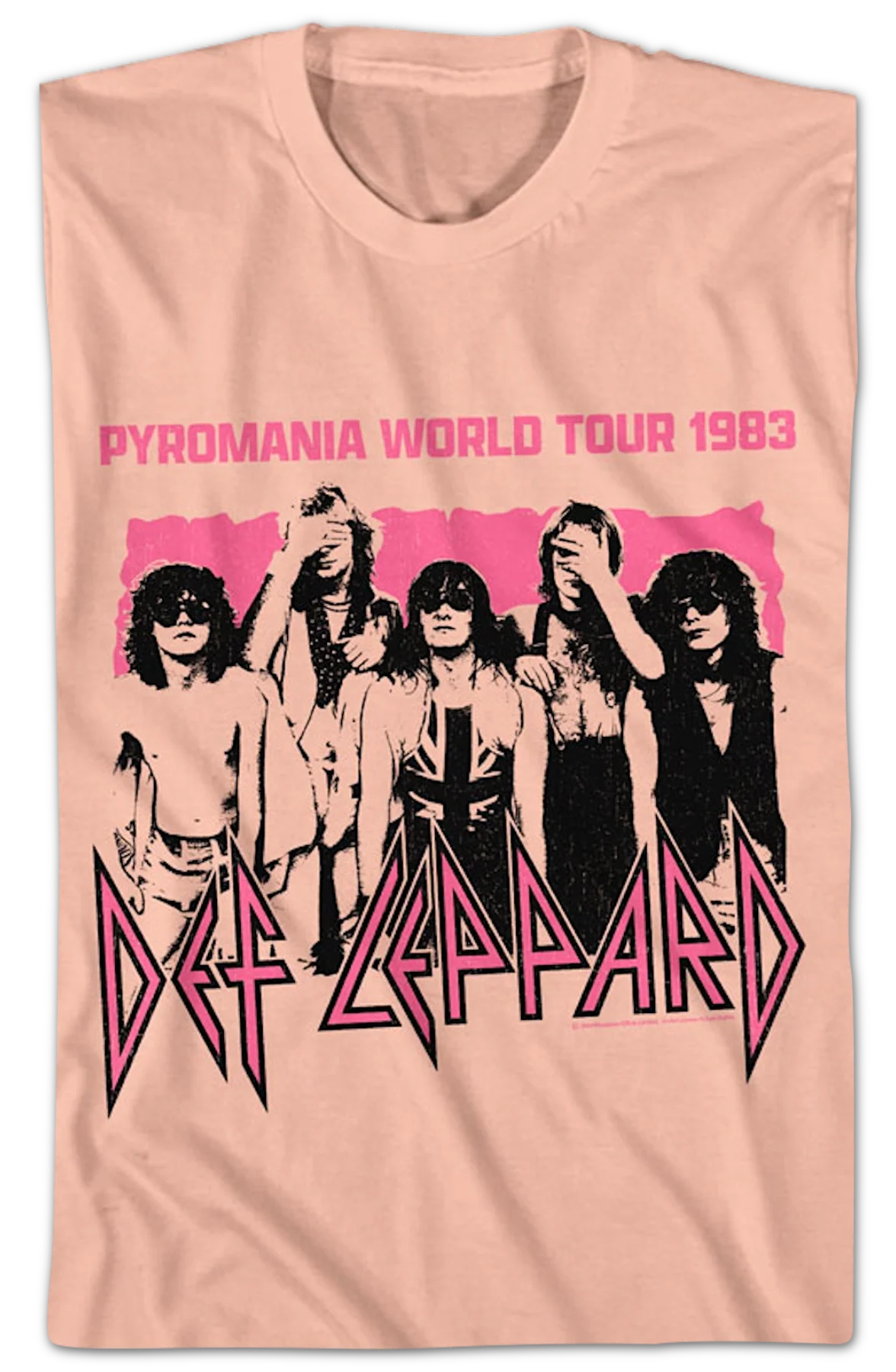 Pyromania World Tour 1983 Def Leppard T-Shirt - Image 2