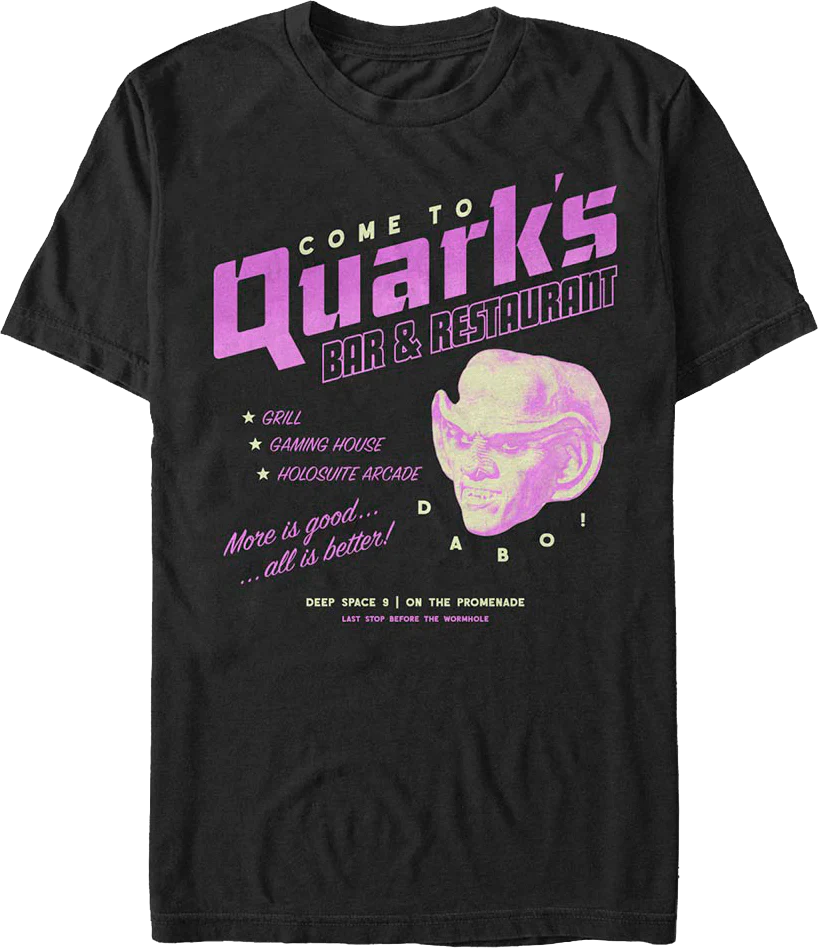 Quark's Bar & Restaurant Star Trek: Deep Space Nine T-Shirt