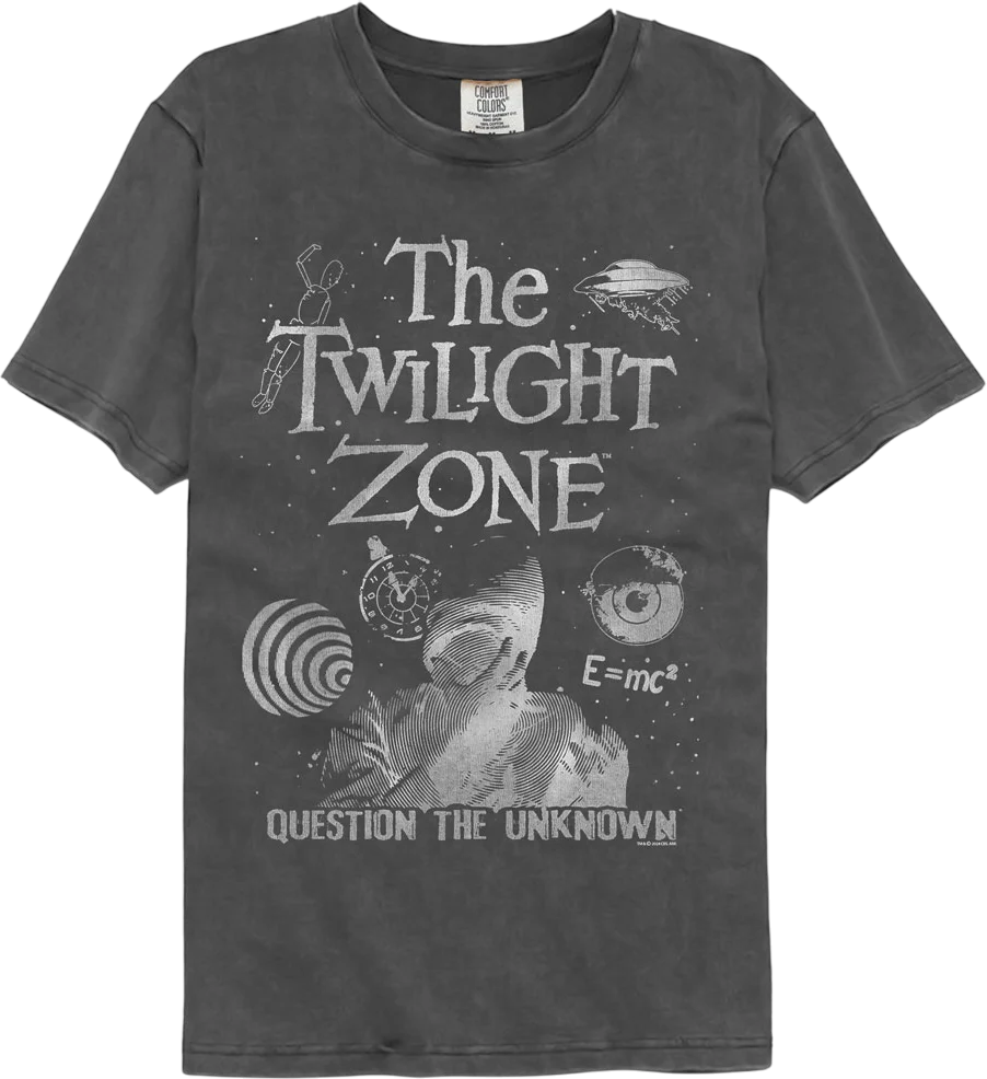 Question The Unknown Twilight Zone Comfort Colors Brand T-Shirt