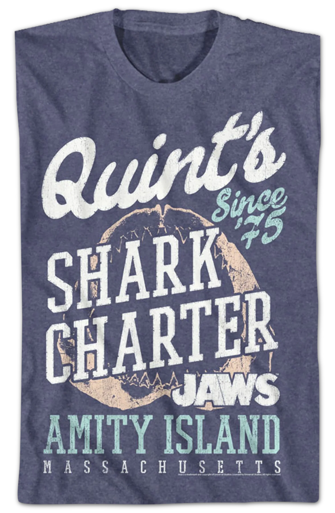 Quint's Shark Charter Jaws T-Shirt - Image 2