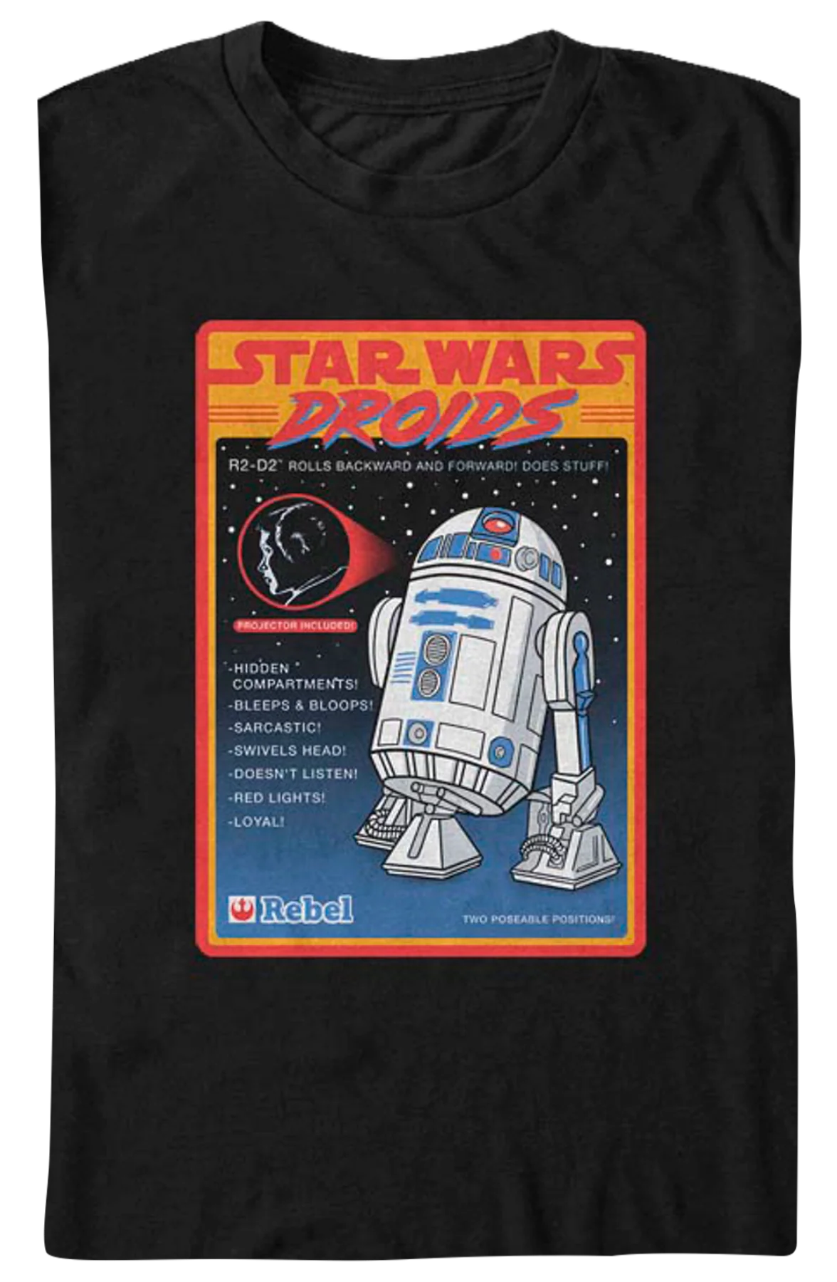 R2-D2 Droid Figure Star Wars T-Shirt - Image 2