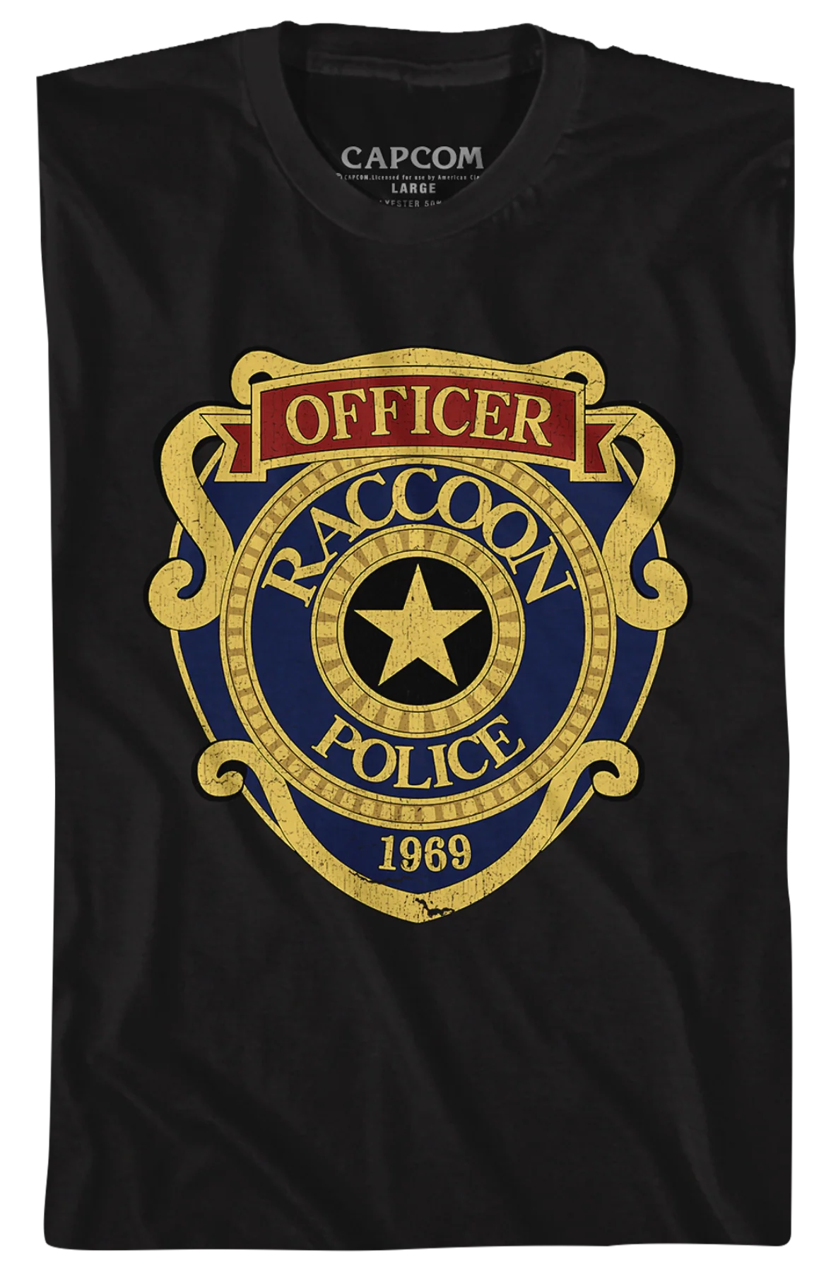 Raccoon City Police Badge Resident Evil T-Shirt - Image 2