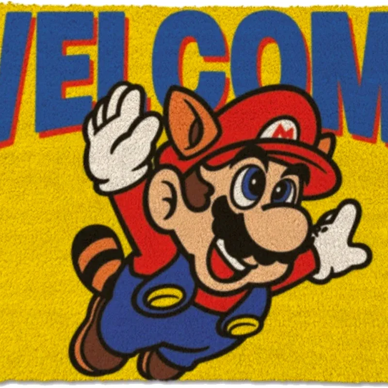 Raccoon Super Mario Bros. Welcome Mat